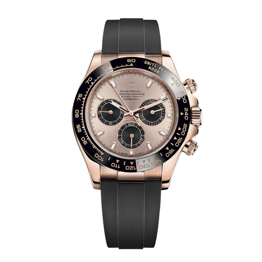 Speed Racing Chrono 40 – Champagne-Colored Dial | Rubber Strap