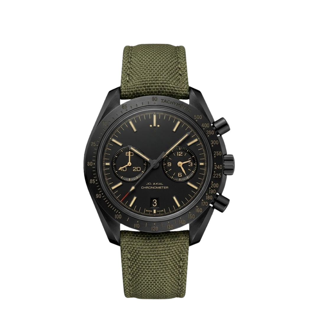 Racing Chrono Pro 42 – Black Dial With Khaki-Accents | Chronograph