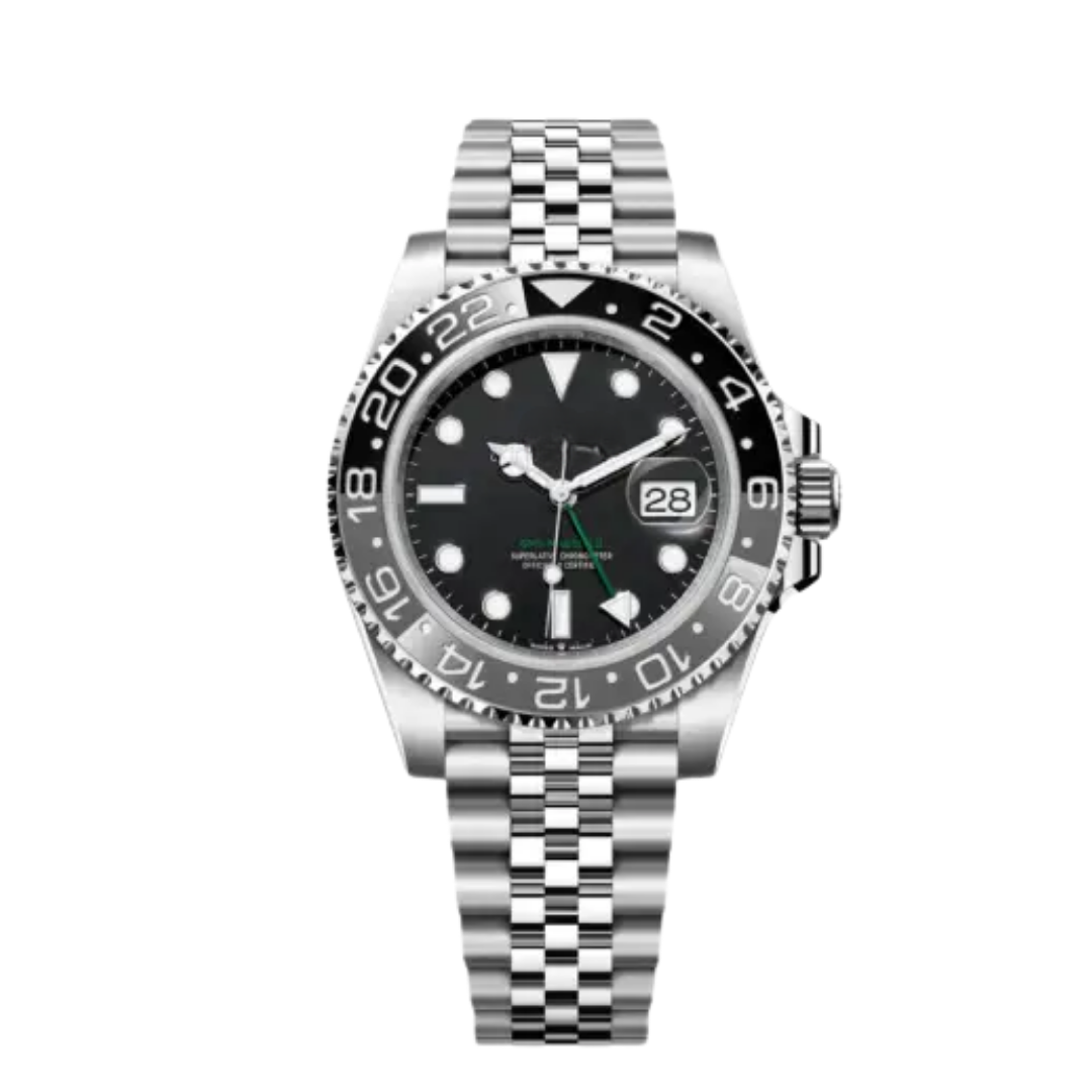 World Explorer Gmt – Black Ceramic Bezel | Stainless Steel