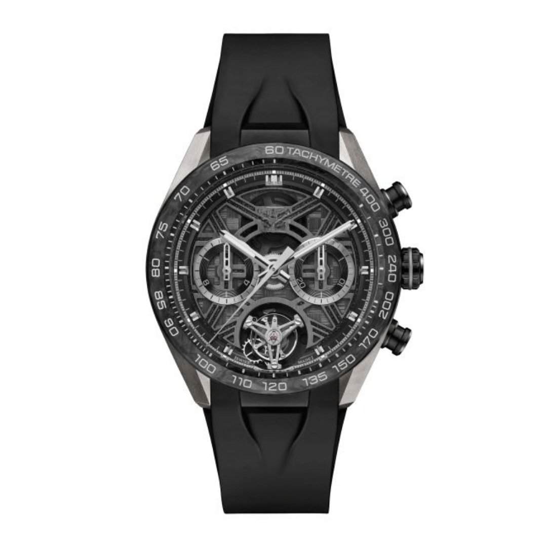 Classic Racing Skeleton Tourbillon – Black