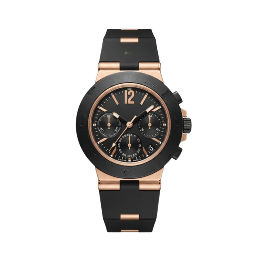 Urban Sport Chrono – Black Dial | Rose Gold Accents