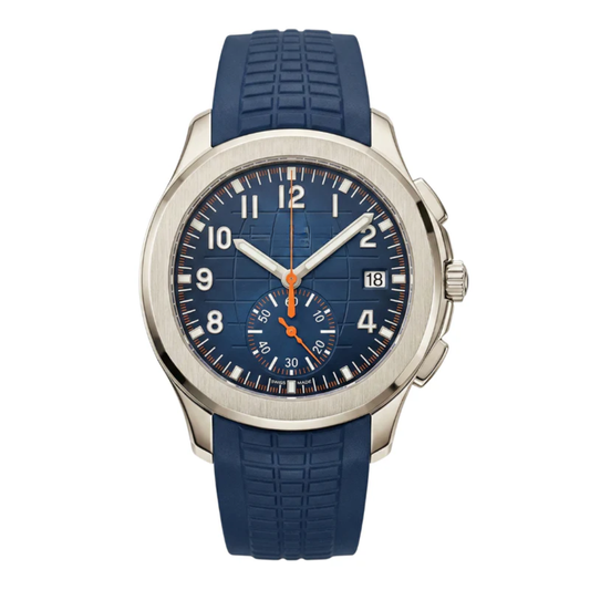 Aqua Sport Chrono – Blue Dial | Rubber Strap