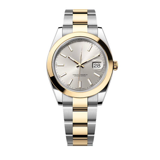 Classic Date 41 – Gray Dial | Bicolor Stainless Steel & Gold Tone
